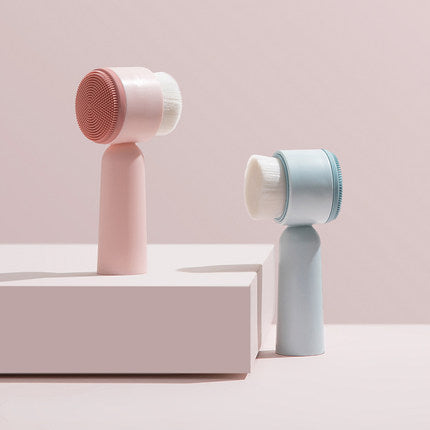 Facial Cleansing Brush - Soft Silicone Bristles