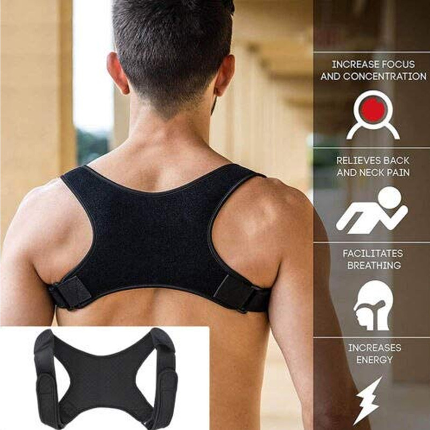 Adjustable Posture Corrector Brace